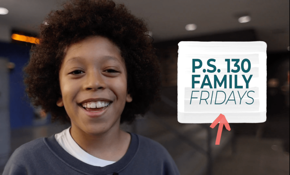 family fridays icon with student host