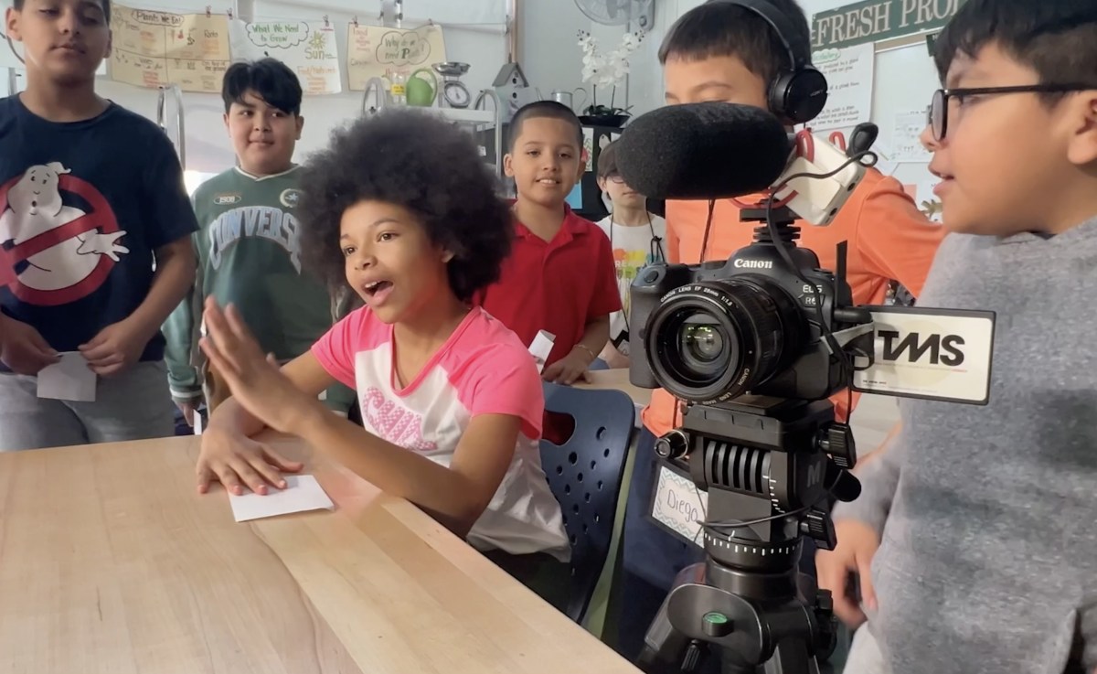 students conducting oral history